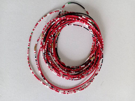 Handmade Waist Beads for Women/African Beaded Body Jewelry/Boho Style, Weight Loss, Belly Chain, Custom Size