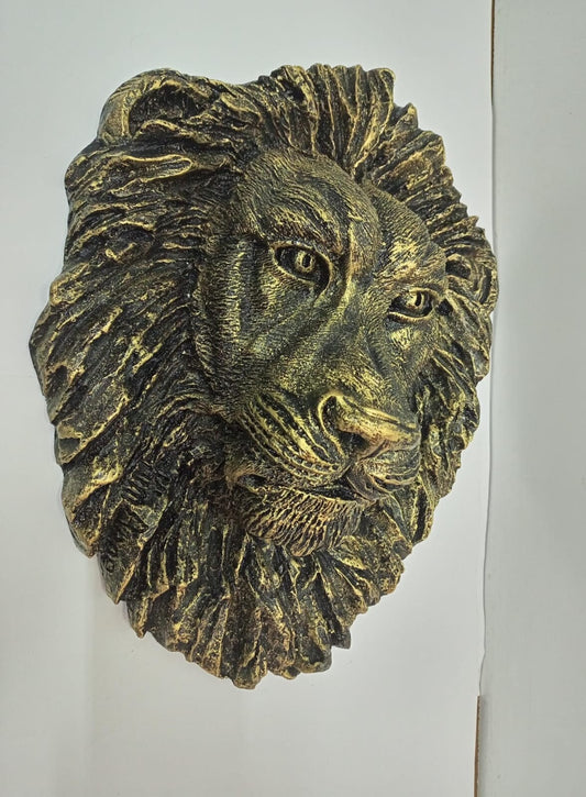 Handmade Lion Head Wall Art/Fiber Lion Sculpture/Unique African Safari Decor/Boho Jungle Theme/Animal Wall Art/Wildlife Home Decor