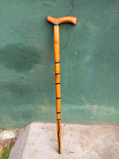 African wood Original Hiking Walking stick/Handmade Kenya Africa Mahogany Hardwood UnisexCane/Hand designed Cane/ Wooden walking stick