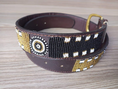 Maasai belt, Leather belt, Beaded belt, Handmade belt, Christmas gifts for loved ones African beaded belt, unisex belt, Casual belt, Boho