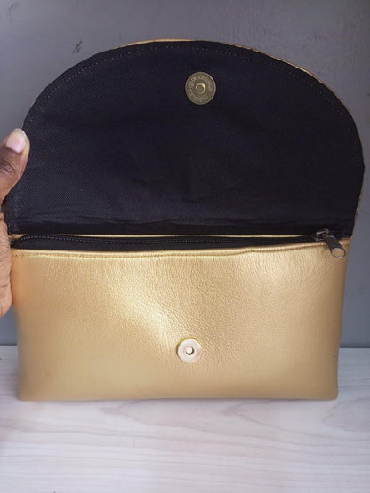 Gold leather African purses, bags,African bag, women purses , gift for her, christmas gift for loved ones,clutch bags, mother's day gifts