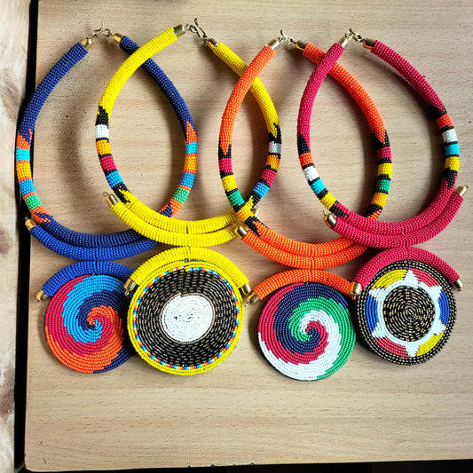 Boho Statement Jewelry/Colorful Seed Bead Necklace/Layered Necklace for Women/Gift for Her/Handmade Beaded Necklace/gift for women
