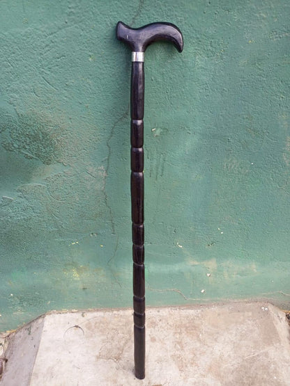 African wood Original Hiking Walking stick/Handmade Kenya Africa Ebony Hardwood UnisexCane/Hand designed Cane/ Wooden walking stick