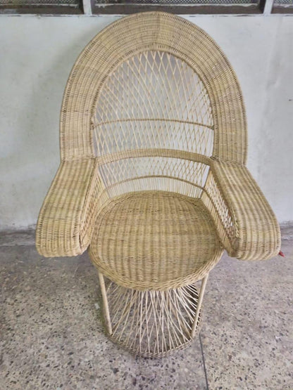 Free Shipping Handmade Malawi Cane Seat/Boho African Chair for Living Room/Rustic African Woven Seat/Perfect for Indoor & Outdoor Spaces/