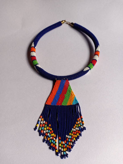 Boho Statement Jewelry/Colorful Seed Bead Necklace/Layered Necklace for Women/Gift for Her/Handmade Beaded Necklace/gift for women