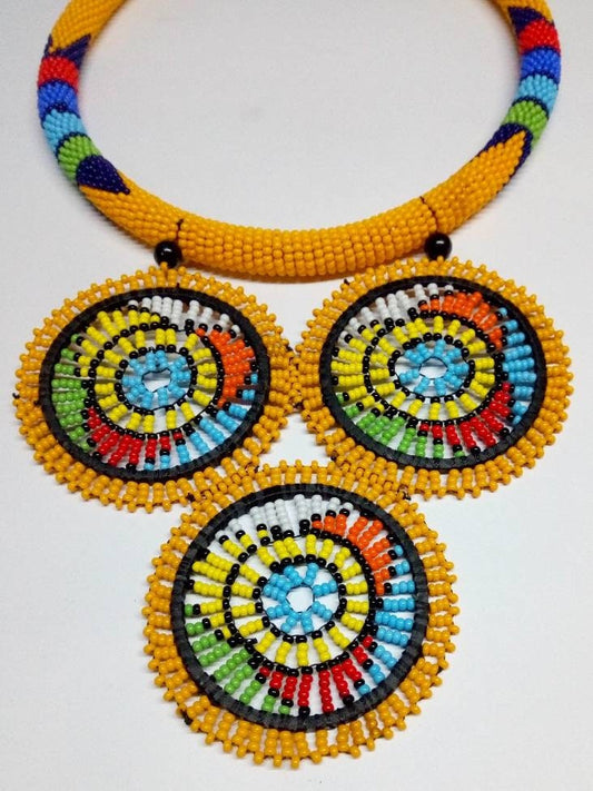 Boho Statement Jewelry/Colorful Seed Bead Necklace/Layered Necklace for Women/Gift for Her/Handmade Beaded Necklace/gift for women