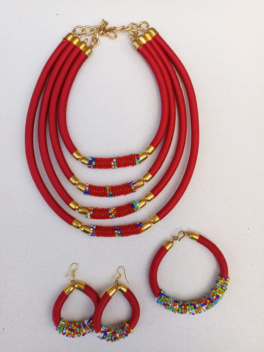 Boho Statement Jewelry/Colorful Seed Bead Necklace/Layered Necklace for Women/Gift for Her/Handmade Beaded Necklace/gift for women