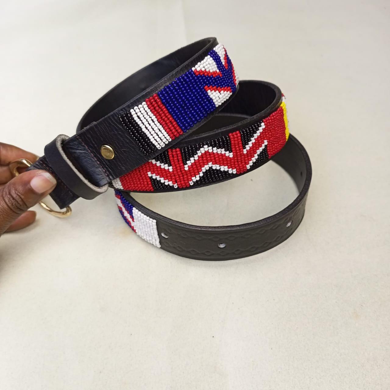 Maasai belt, Leather belt, Beaded belt, Handmade belt, Christmas gifts for loved ones African beaded belt, unisex belt, Casual belt, Boho
