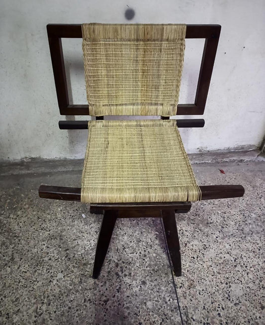 Free Shipping Handmade Malawi Cane Seat/Boho African Chair for Living Room/Rustic African Woven Seat/Perfect for Indoor & Outdoor Spaces/