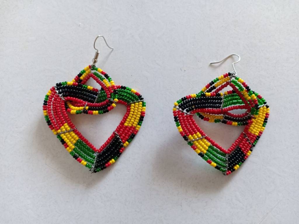 Beaded bead earrings,seed bead earrings,earrings with seed beads,handmade earrings,wholesale earringsgift for women