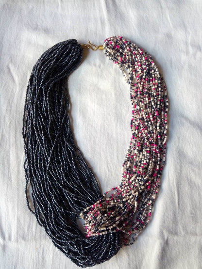 Boho Statement Jewelry/Colorful Seed Bead Necklace/Layered Necklace for Women/Gift for Her/Handmade Beaded Necklace/gift for women