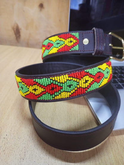 Maasai belt, Leather belt, Beaded belt, Handmade belt, Christmas gifts for loved ones African beaded belt, unisex belt, Casual belt, Boho