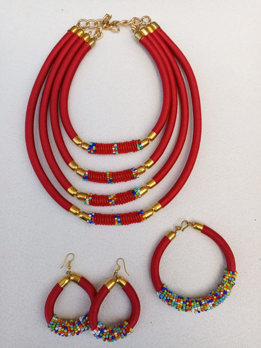 Boho Statement Jewelry/Colorful Seed Bead Necklace/Layered Necklace for Women/Gift for Her/Handmade Beaded Necklace/gift for women