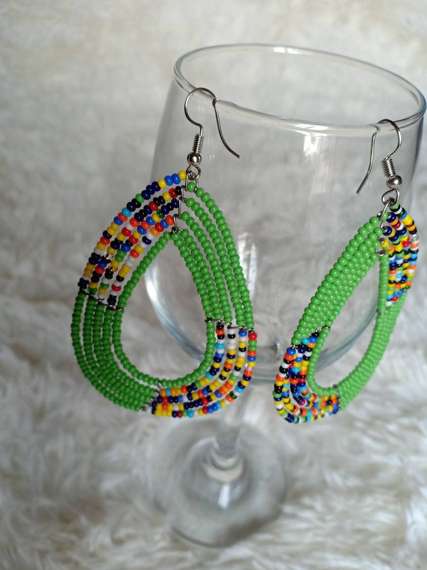 Colorful Boho Style Jewelry/Seed Bead Dangle Earrings for women/Lightweight & Trendy Giftgift for women