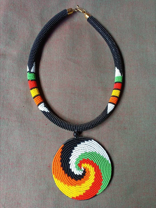 Boho Statement Jewelry/Colorful Seed Bead Necklace/Layered Necklace for Women/Gift for Her/Handmade Beaded Necklace/gift for women
