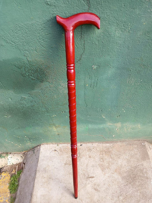 African wood Original Hiking Walking stick/Handmade Kenya Africa Mahogany Hardwood UnisexCane/Hand designed Cane/ Wooden walking stick