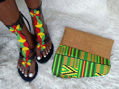 Handmade African Beaded Sandals/Authentic Maasai-Style Leather Flip-Flops Women/Boho Beach Sandals/Comfortable Summer Sandal African Gifts