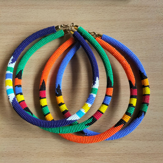 Boho Statement Jewelry/Colorful Seed Bead Necklace/Layered Necklace for Women/Gift for Her/Handmade Beaded Necklace/gift for women