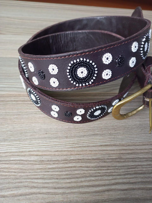 Maasai belt, Leather belt, Beaded belt, Handmade belt, Christmas gifts for loved ones African beaded belt, unisex belt, Casual belt, Boho