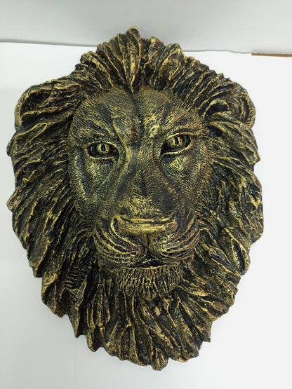 Handmade Lion Head Wall Art/Fiber Lion Sculpture/Unique African Safari Decor/Boho Jungle Theme/Animal Wall Art/Wildlife Home Decor