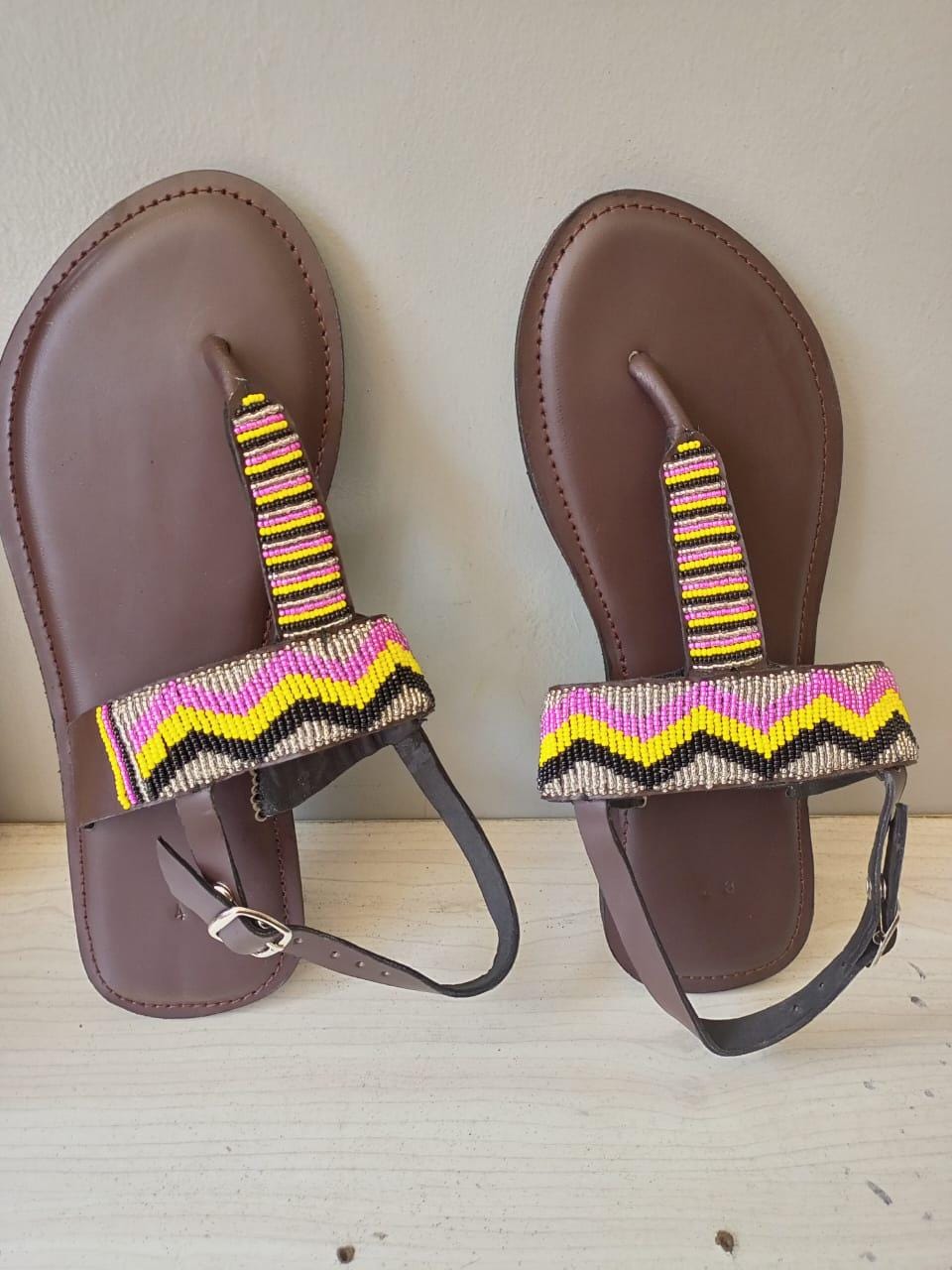 CUSTOMIZED African beaded sandals, summer sandals, Christmas gift for her,mom gift,beach sandals, leather sandals,