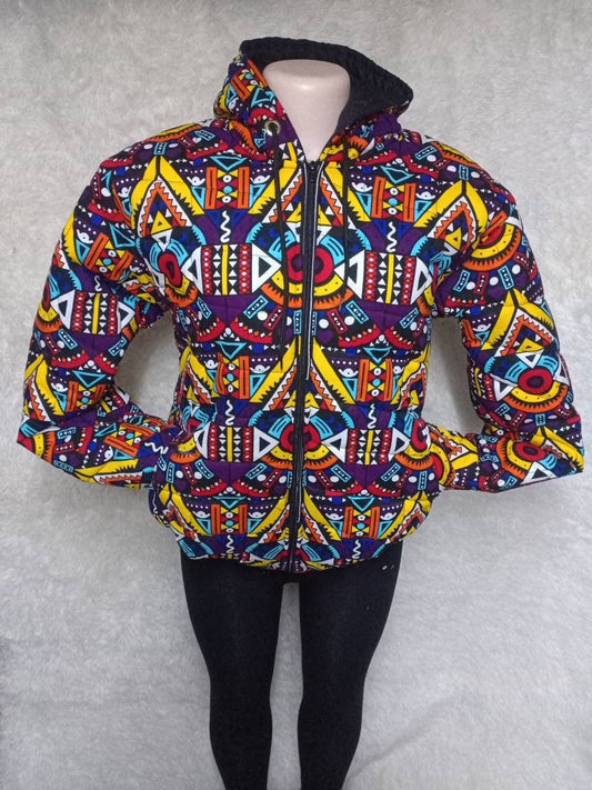 African unisex bomber jacket/Handmade Custom Winter Hood/Warm jacket /Custom Winter Hood/Personalized Winter hood/christmass gift