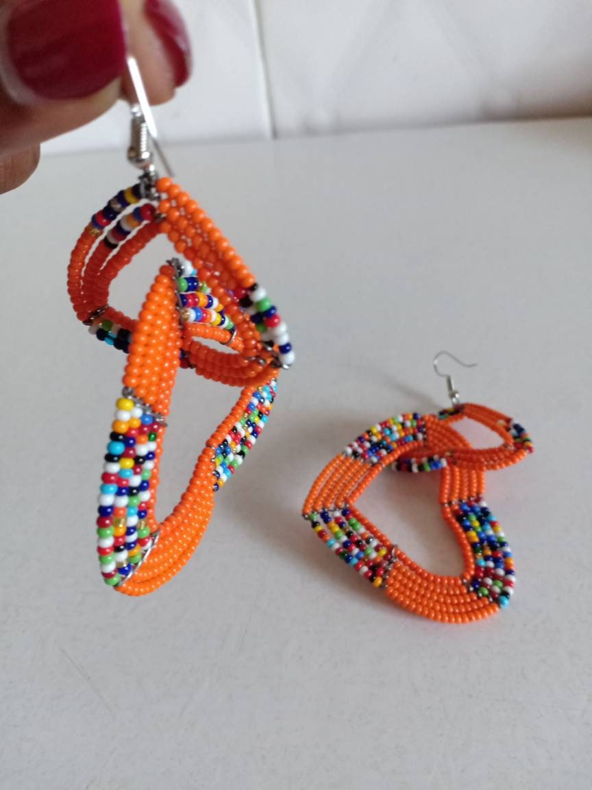 Beaded bead earrings,seed bead earrings,earrings with seed beads,handmade earrings,wholesale earringsgift for women
