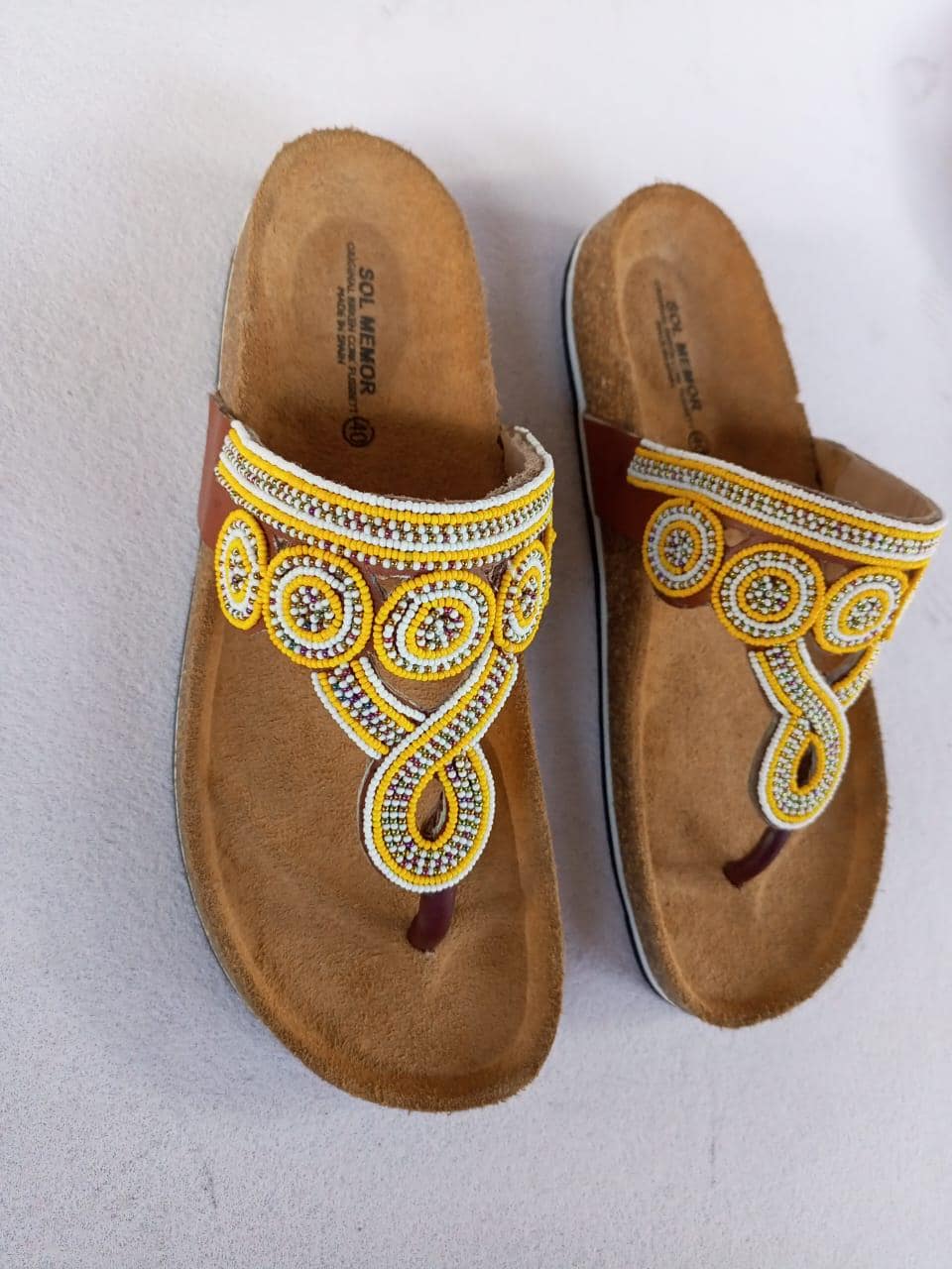 Handmade African Beaded Sandals/Authentic Maasai-Style Leather Flip-Flops Women/Boho Beach Sandals/Comfortable Summer Sandal African Gifts