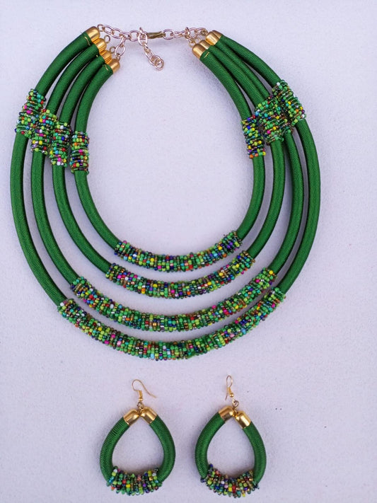 Boho Statement Jewelry/Colorful Seed Bead Necklace/Layered Necklace for Women/Gift for Her/Handmade Beaded Necklace/gift for women
