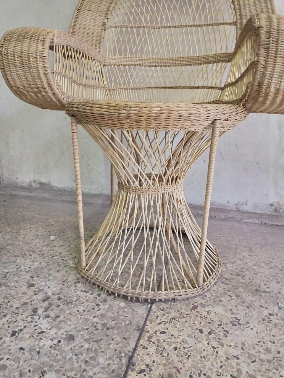 Free Shipping Handmade Malawi Cane Seat/Boho African Chair for Living Room/Rustic African Woven Seat/Perfect for Indoor & Outdoor Spaces/
