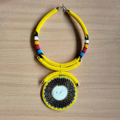 Boho Statement Jewelry/Colorful Seed Bead Necklace/Layered Necklace for Women/Gift for Her/Handmade Beaded Necklace/gift for women
