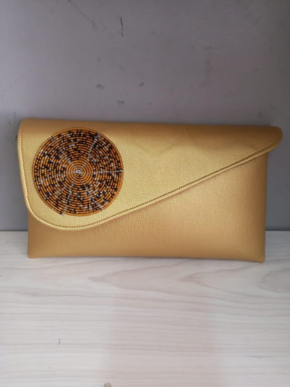 Gold leather African purses, bags,African bag, women purses , gift for her, christmas gift for loved ones,clutch bags, mother's day gifts
