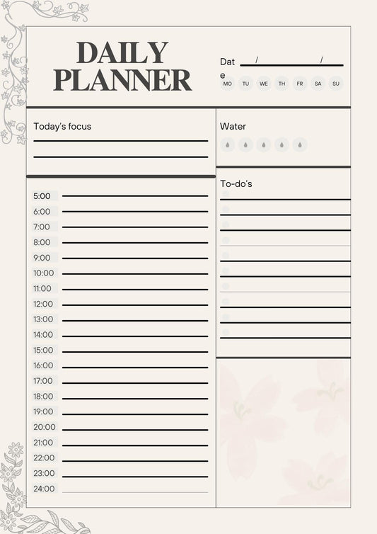 Digital Planner for 2025 – Minimalist, Customizable & Interactive Daily Planner for Productivity