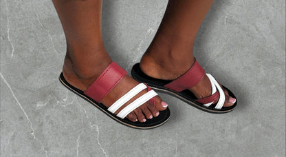 CUSTOMIZED Pure leather Sandals/Authentic Maasai-Style Leather Flip-Flops Women/Boho Beach Sandals/Comfortable Summer Sandal African Gifts