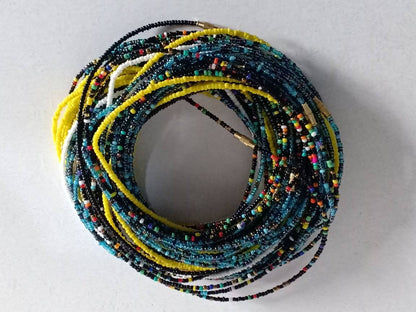 Handmade Waist Beads for Women/African Beaded Body Jewelry/Boho Style, Weight Loss, Belly Chain, Custom Size