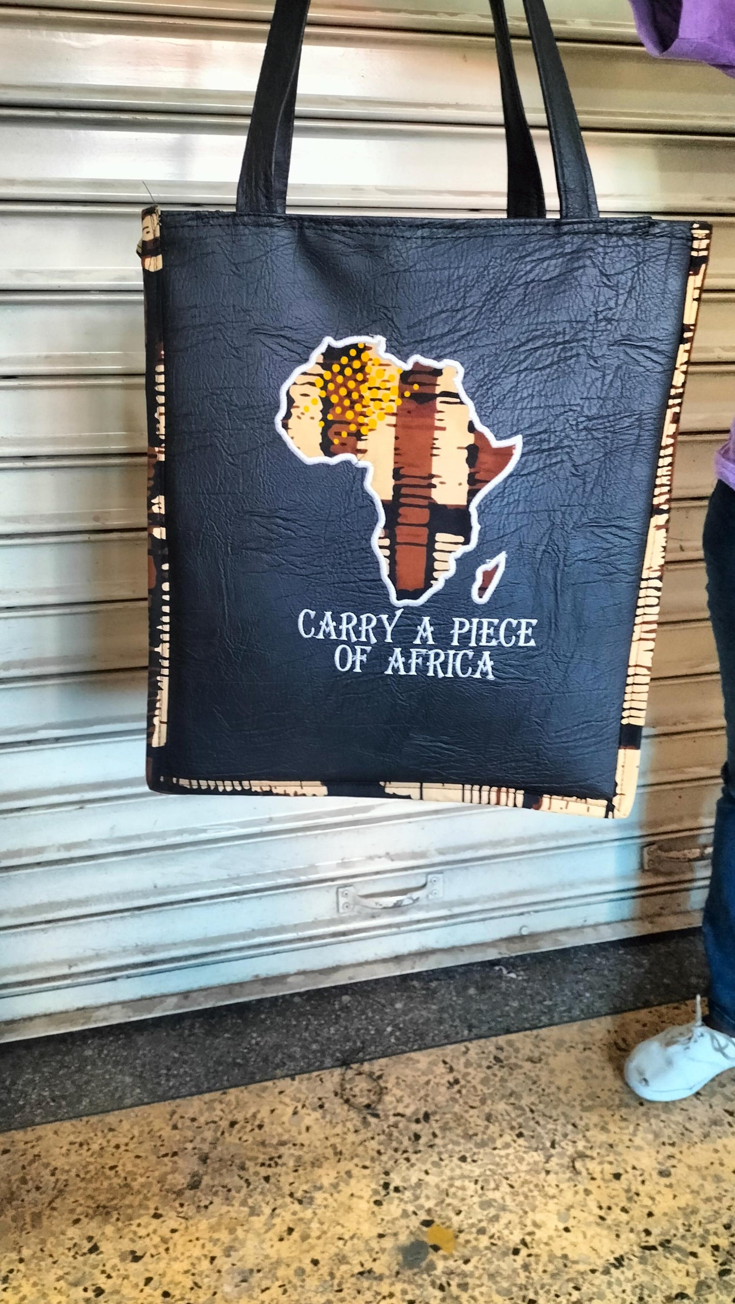 African Leather Tote bag, handcrafted laptop bag,Black woman modern African tote bag, Stylish tote bag,Brown girl bag.