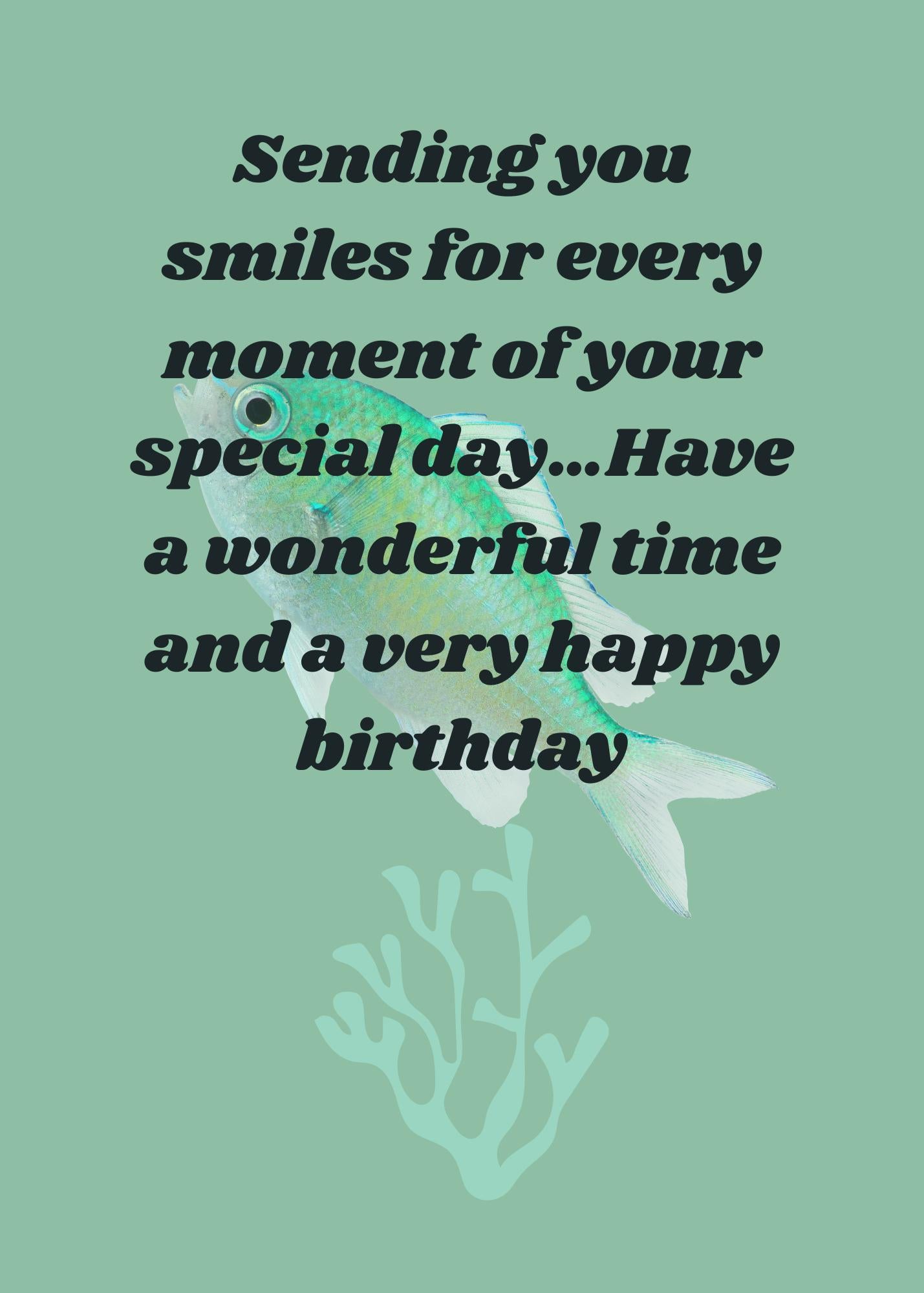 Digital birthday card, instant download, card, eco-friendly card, printable birthday card, unique birthday card, single-sided digital