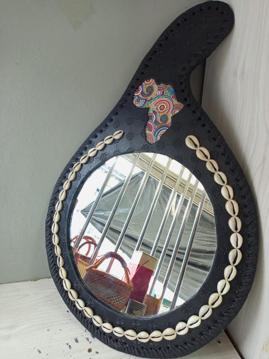 Elegant Art Decor Mirror | Unique Christmas Gift | Modern Wall Mirror for Home Decor | Holiday Living Room Accent | Handcrafted Mirror Gift