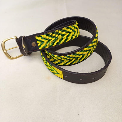 Maasai belt, Leather belt, Beaded belt, Handmade belt, Christmas gifts for loved ones African beaded belt, unisex belt, Casual belt, Boho