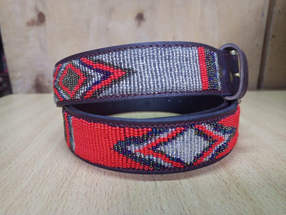 Maasai belt, Leather belt, Beaded belt, Handmade belt, Christmas gifts for loved ones African beaded belt, unisex belt, Casual belt, Boho