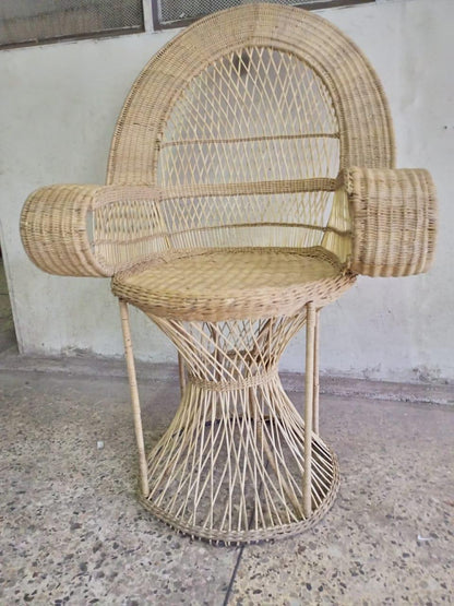 Free Shipping Handmade Malawi Cane Seat/Boho African Chair for Living Room/Rustic African Woven Seat/Perfect for Indoor & Outdoor Spaces/