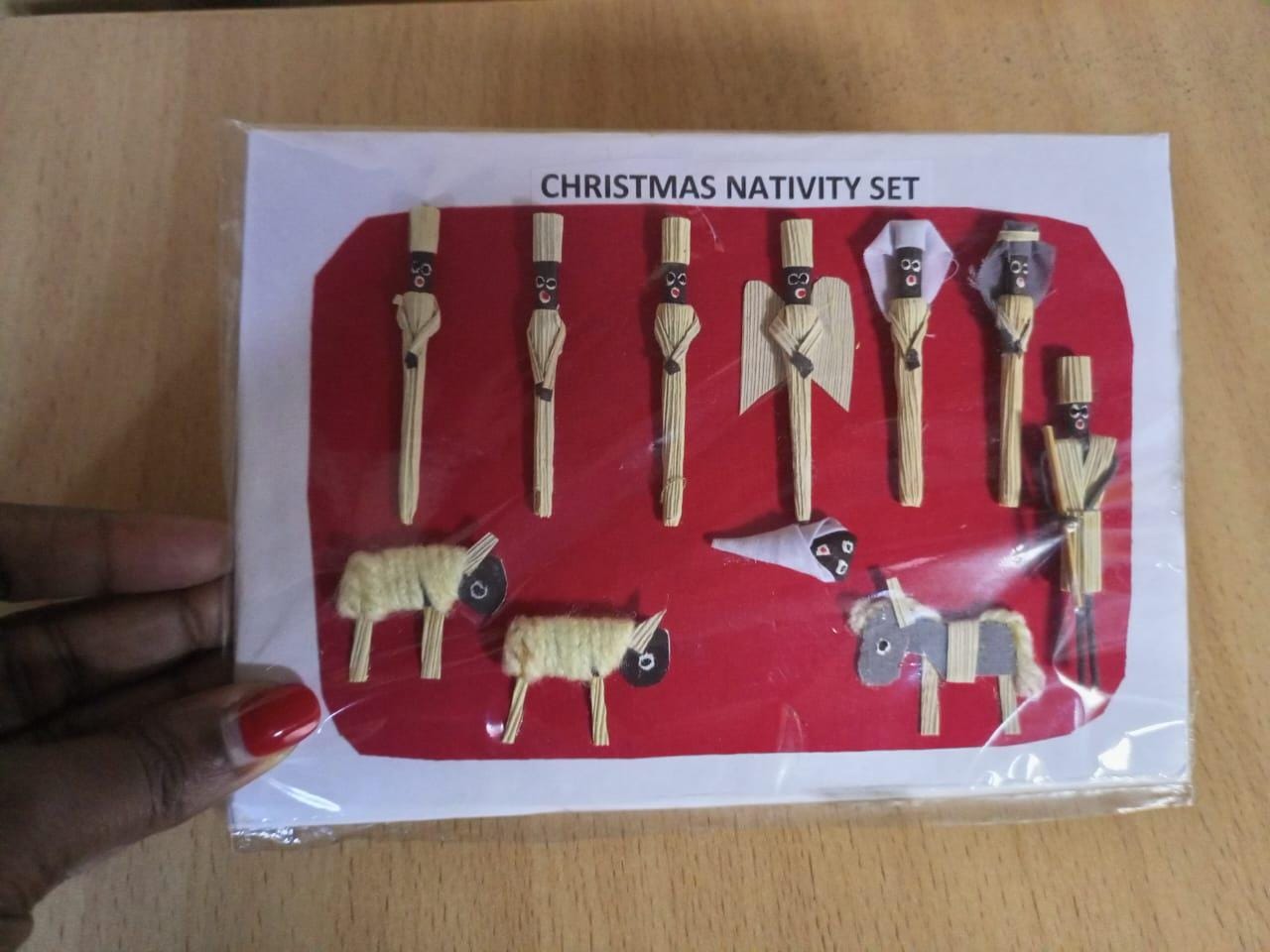 Handmade Nativity Christmas Card Set/Religious Holiday Cards/Christian GreetingCards/Unique Nativity Scene Art/Spiritual ChristmasStationery