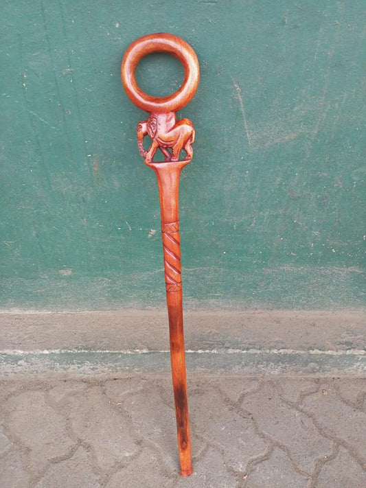 African wood Original Hiking Walking stick/Handmade Kenya Africa Ebony Hardwood Black UnisexCane/Hand designed Came/ Wooden walking stick