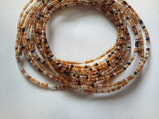 Handmade Waist Beads for Women/African Beaded Body Jewelry/Boho Style, Weight Loss, Belly Chain, Custom Size