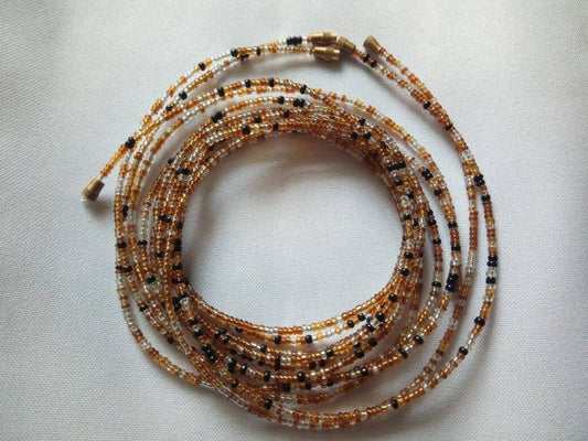 Handmade Waist Beads for Women/African Beaded Body Jewelry/Boho Style, Weight Loss, Belly Chain, Custom Size