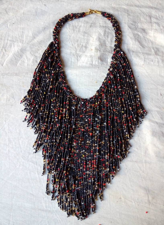 Boho Statement Jewelry/Colorful Seed Bead Necklace/Layered Necklace for Women/Gift for Her/Handmade Beaded Necklace/gift for women