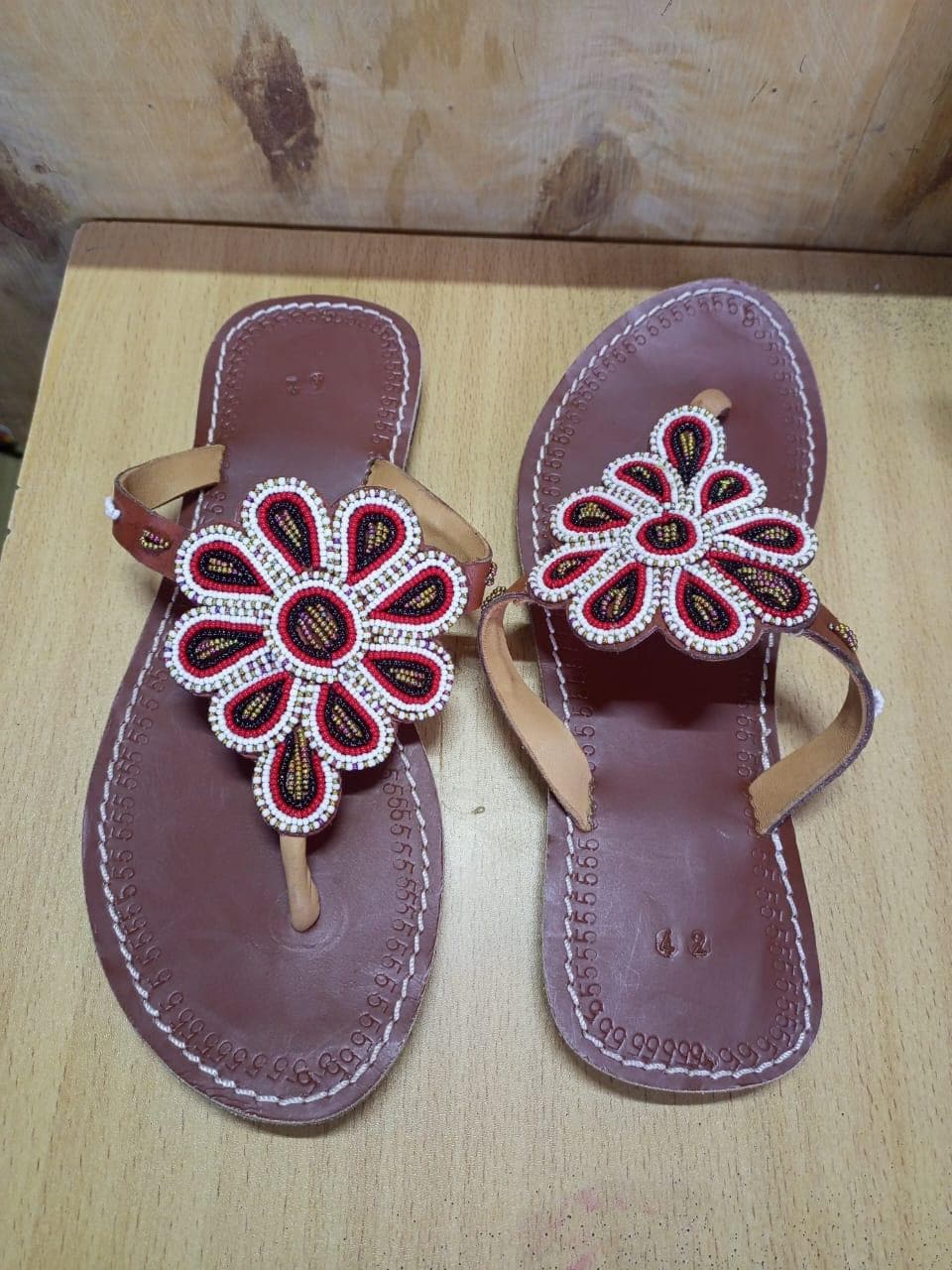 CUSTOMIZED African beaded sandals, summer sandals, Christmas gift for her,mom gift,beach sandals, leather sandals,