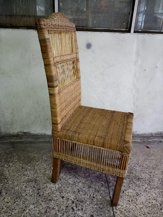 Free Shipping Handmade Malawi Cane Seat/Boho African Chair for Living Room/Rustic African Woven Seat/Perfect for Indoor & Outdoor Spaces/