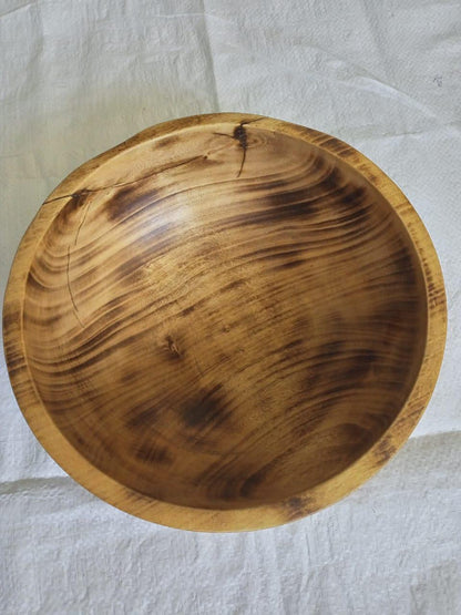 Handmade Wooden Bowl Candle | Christmas Soy Candle bowl| Holiday Gift | Rustic Home Decor | Aromatherapy Candle in Wooden Bowl