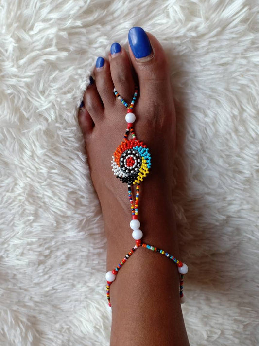 Handmade African Beaded Sandals/Authentic Maasai-Style Leather Flip-Flops Women/Boho Beach Sandals/Comfortable Summer Sandal African Gifts